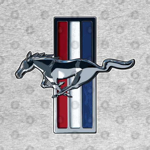 Mustang Full Color Logo - Emblem by Wilcox PhotoArt